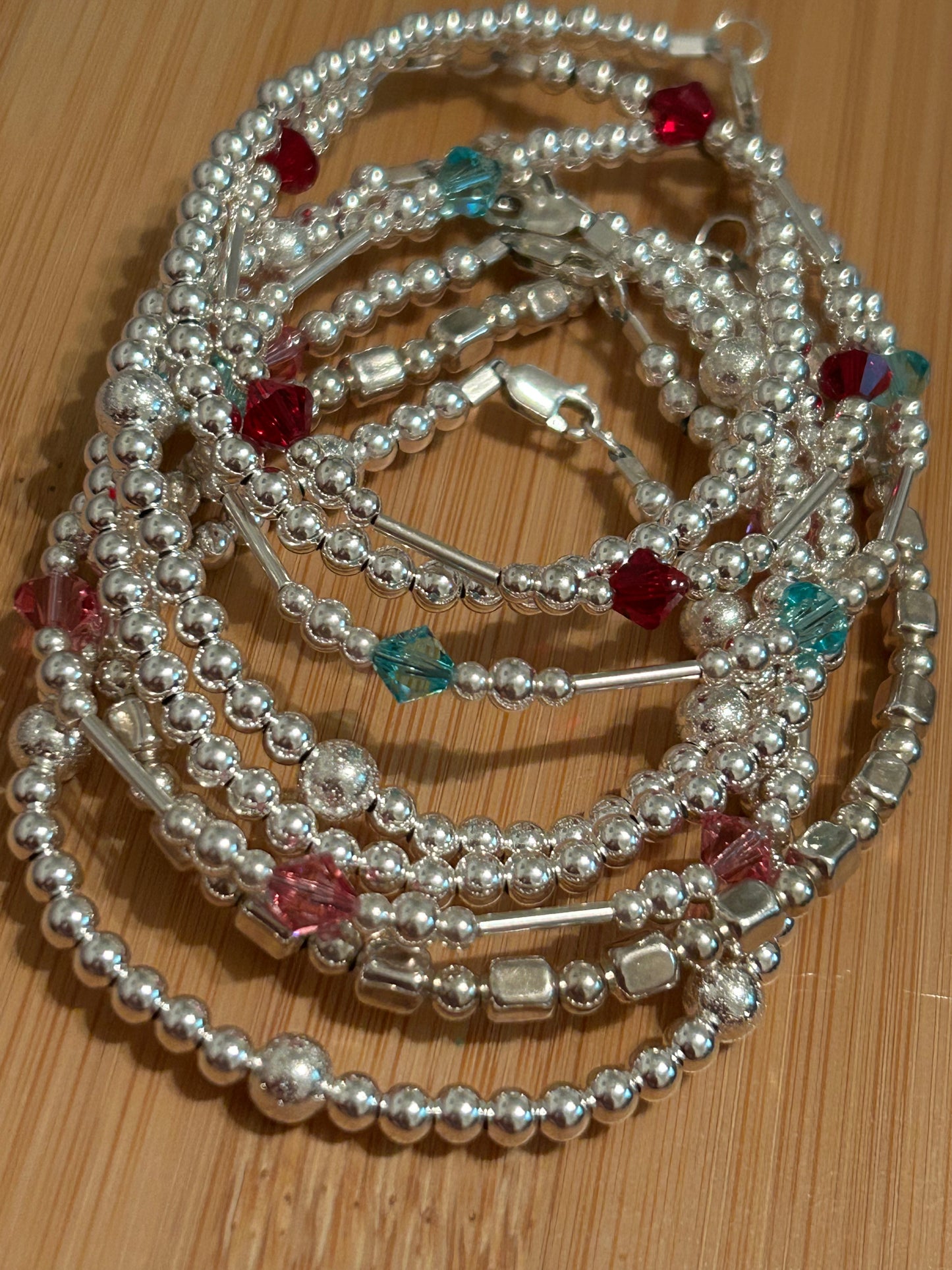 Smooth Gold Ball Bracelet & Necklace 2mm,3mm ,4mm, 5mm, 6mm ( Gold & Silver)