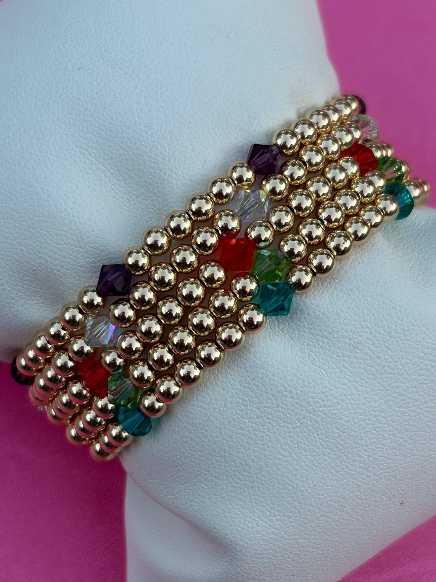5 Piece Swarovski Crystal Bracelet Set