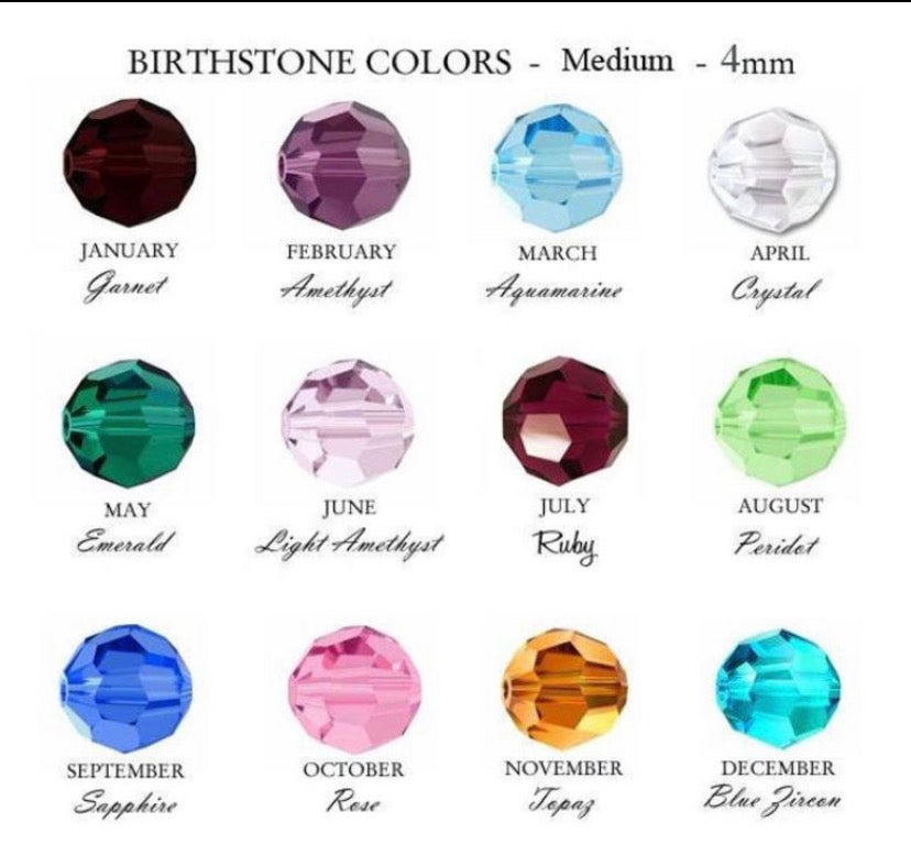 Swarovski Crystal Birthstone Bracelets Silver Set (2)