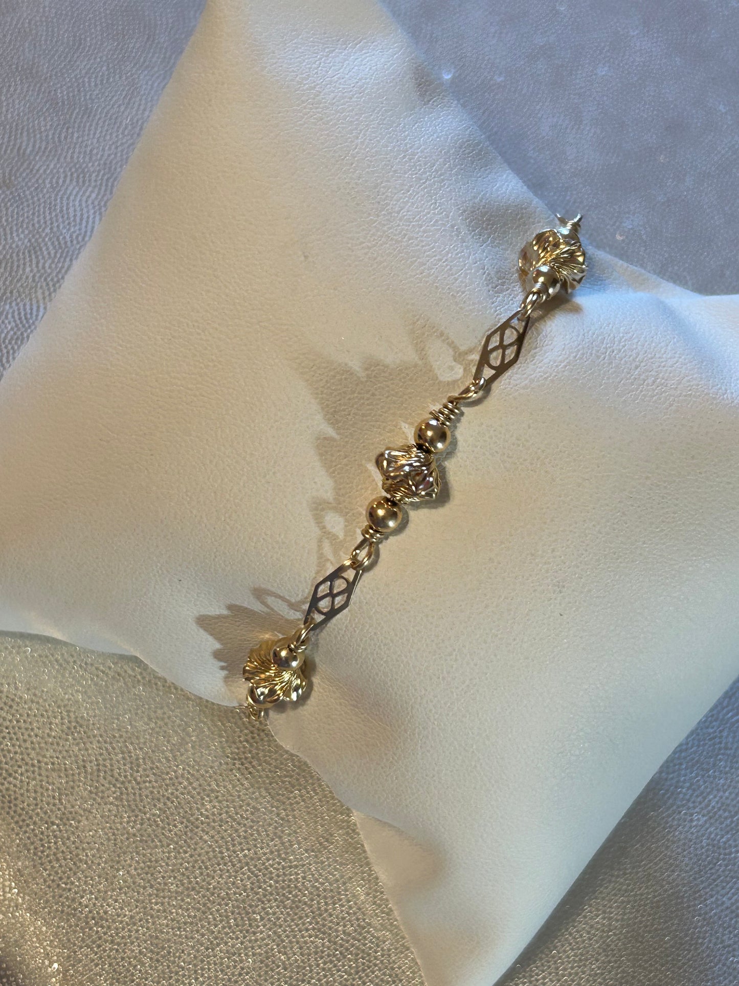 Twist & Ball Plaque Bracelets