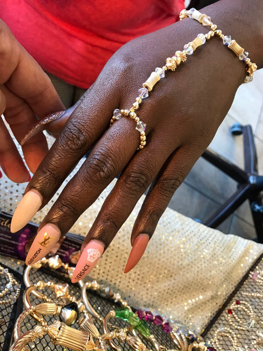 Hollywood Ring Bracelets W/ Swarovski Crystals