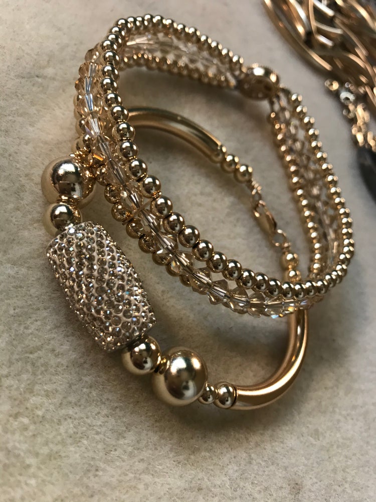 Swarovski Crystal Tennis Bracelet/ Crystal Bangle (set)