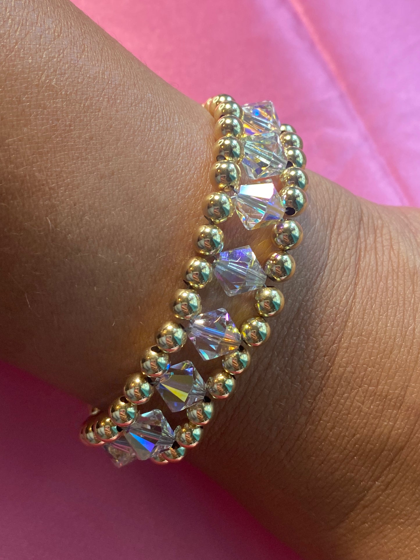 Doing the Most Swarovski Crystals Bracelet