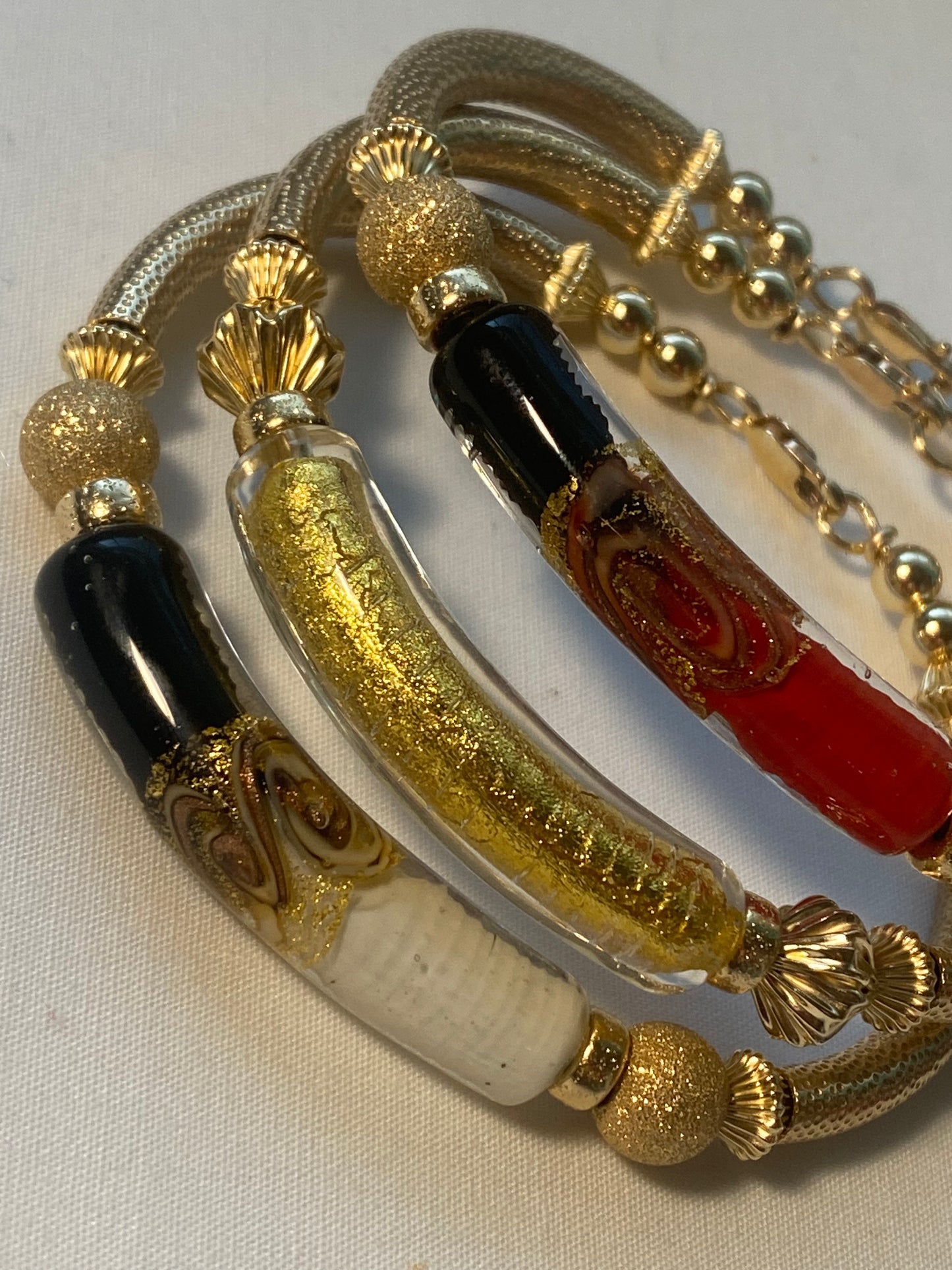 Beautiful Color Curve Style Bangles (3 Styles )
