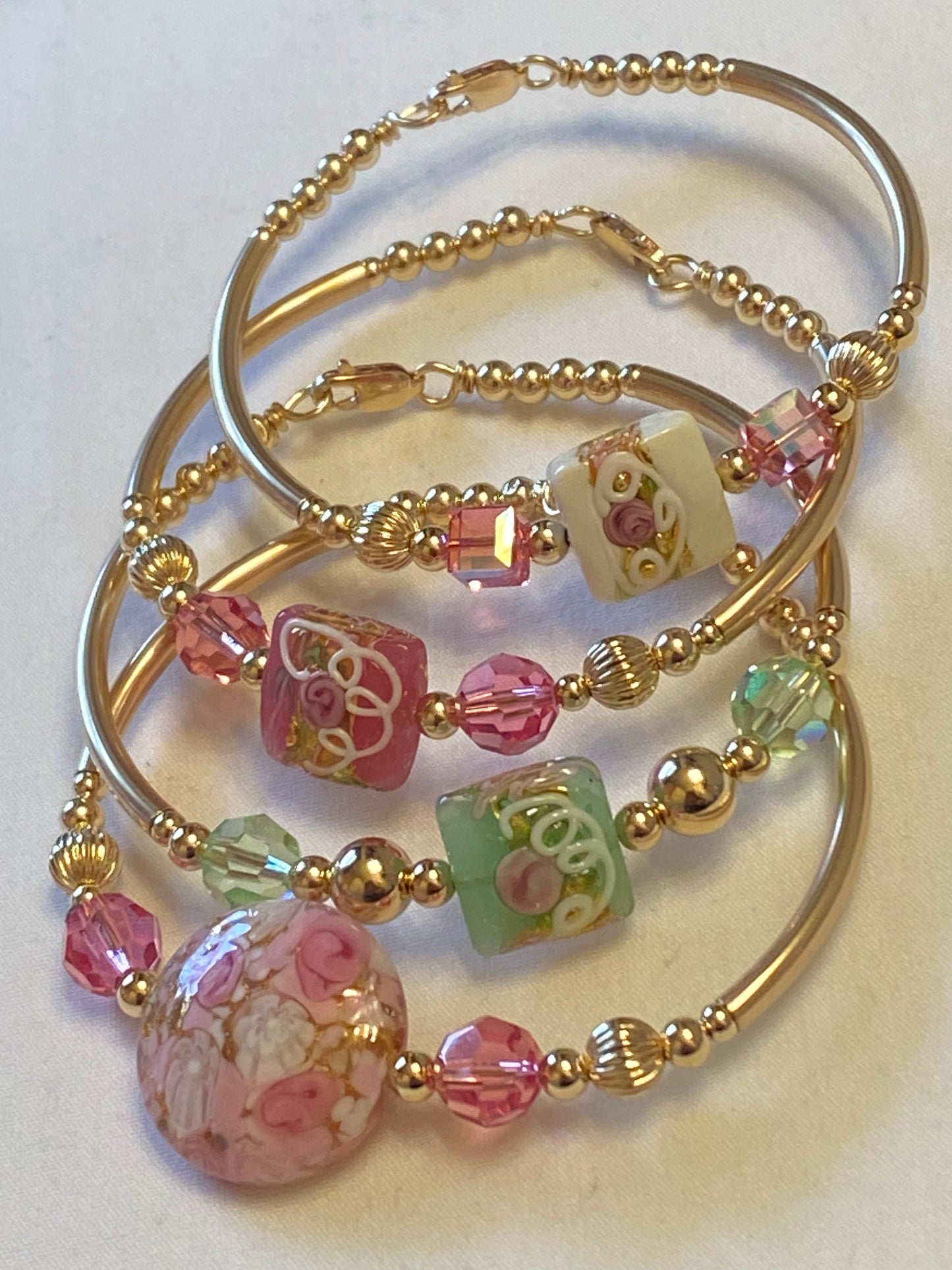 Candy Square w/ Swarovski Crystal 4 Colors