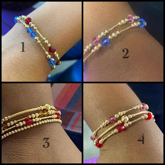 4 Sets of Swarovski Crystal Bracelets