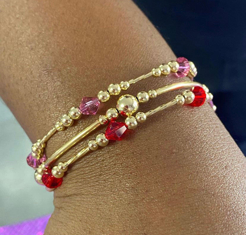 4 Sets of Swarovski Crystal Bracelets