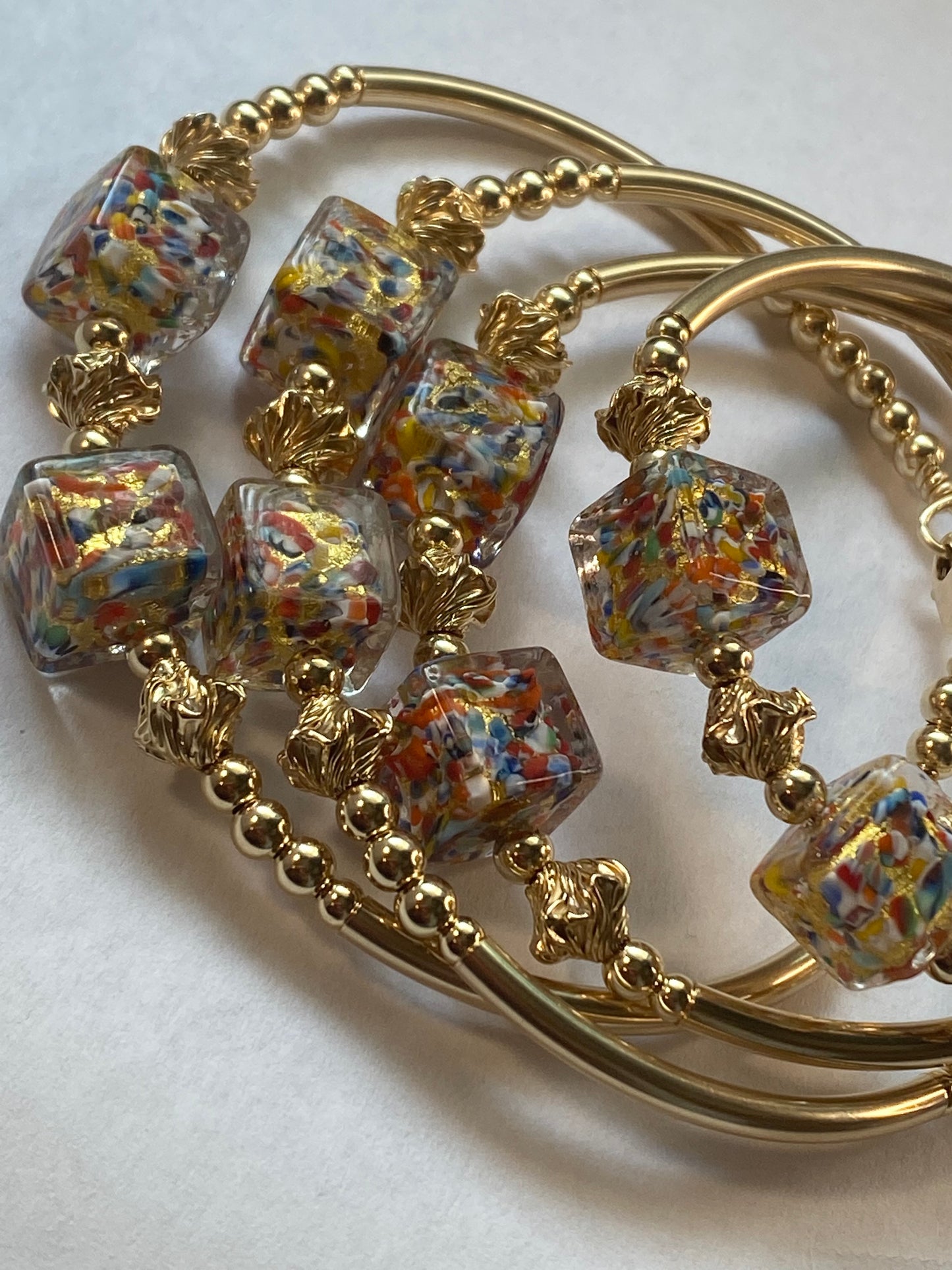 Square Festival Bangle w/a Twist