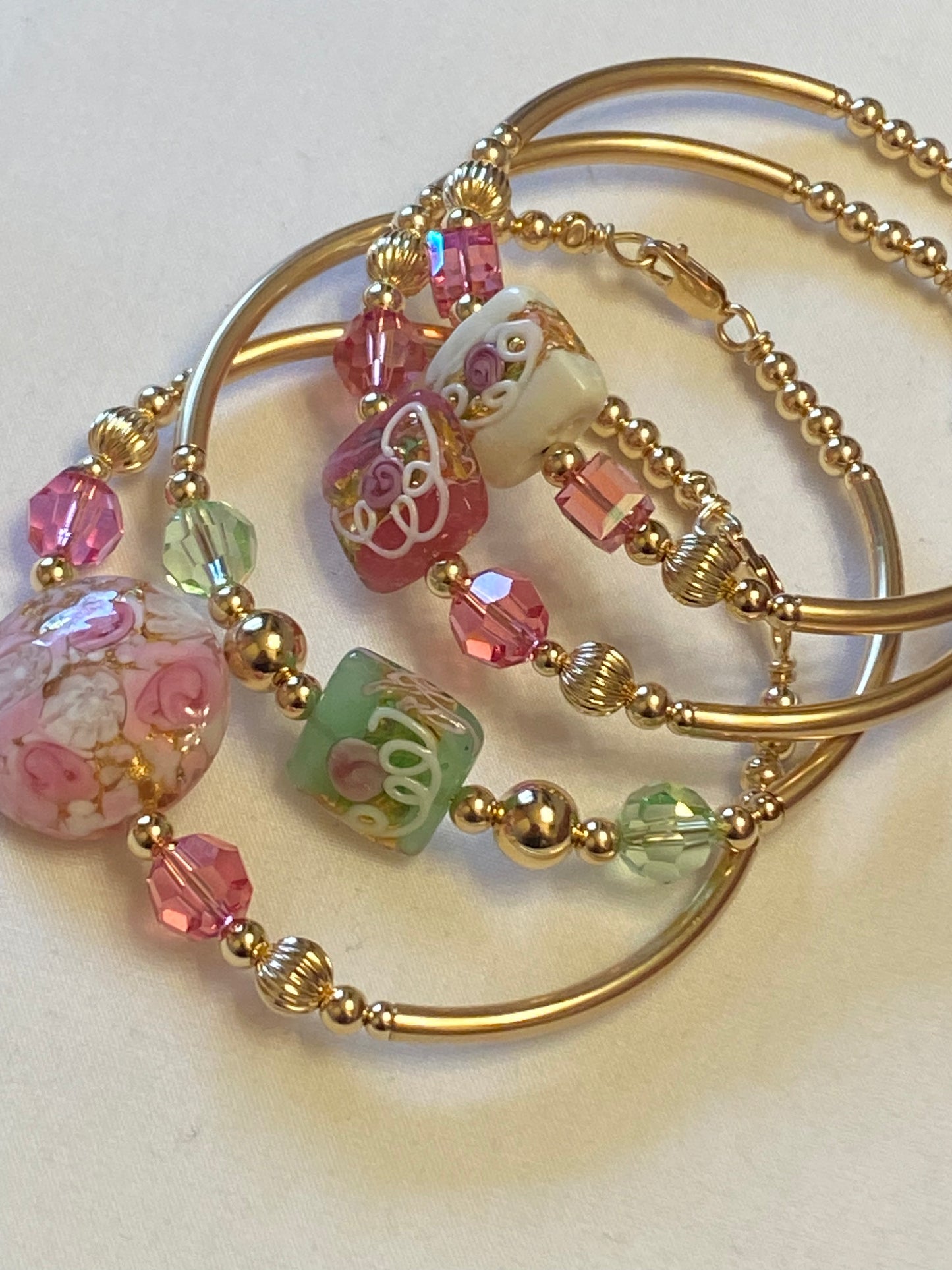 Candy Square w/ Swarovski Crystal 4 Colors