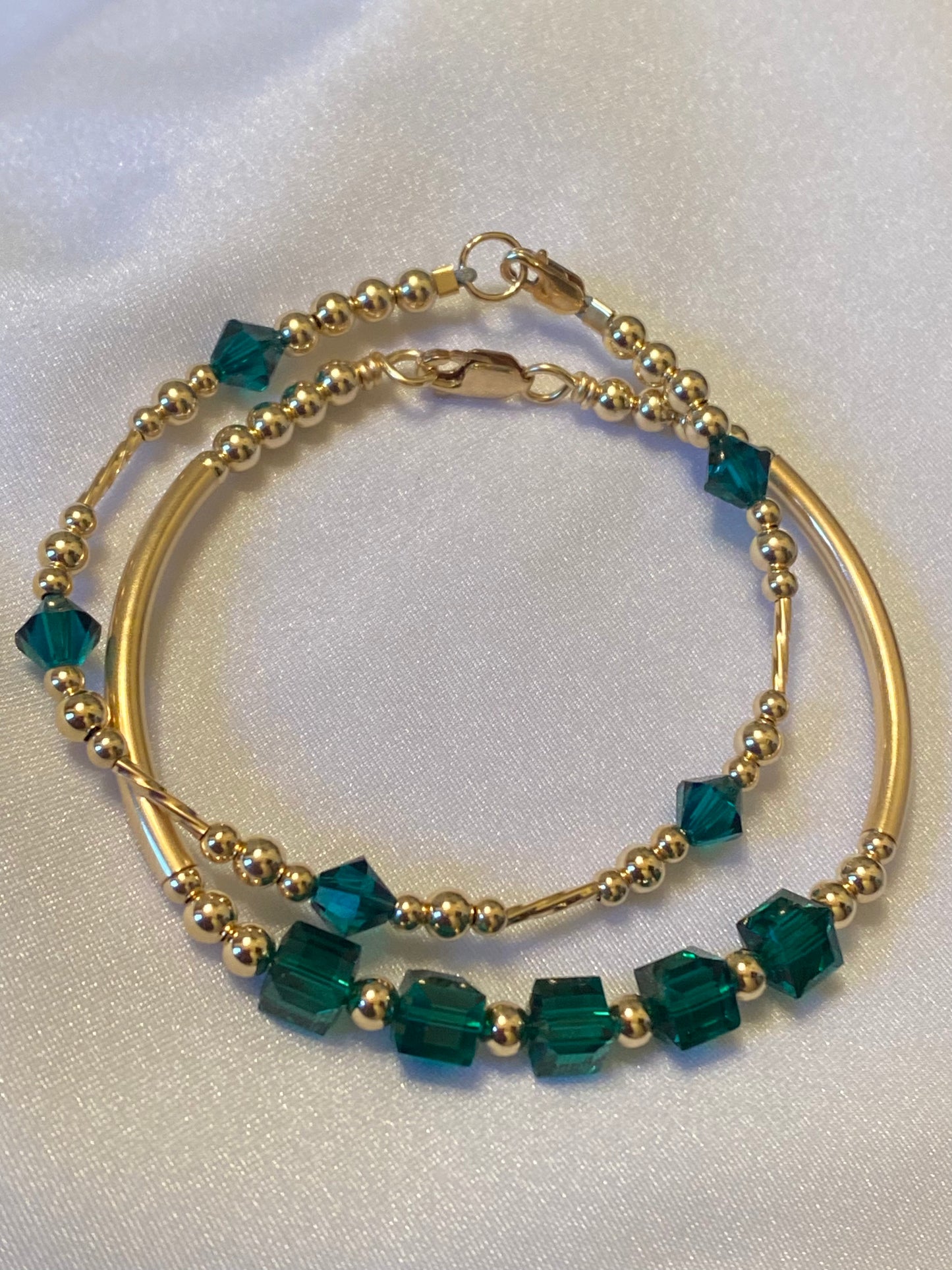 Square Swarovski Crystal (Birthday Set.)..... All Birthstones are Available..