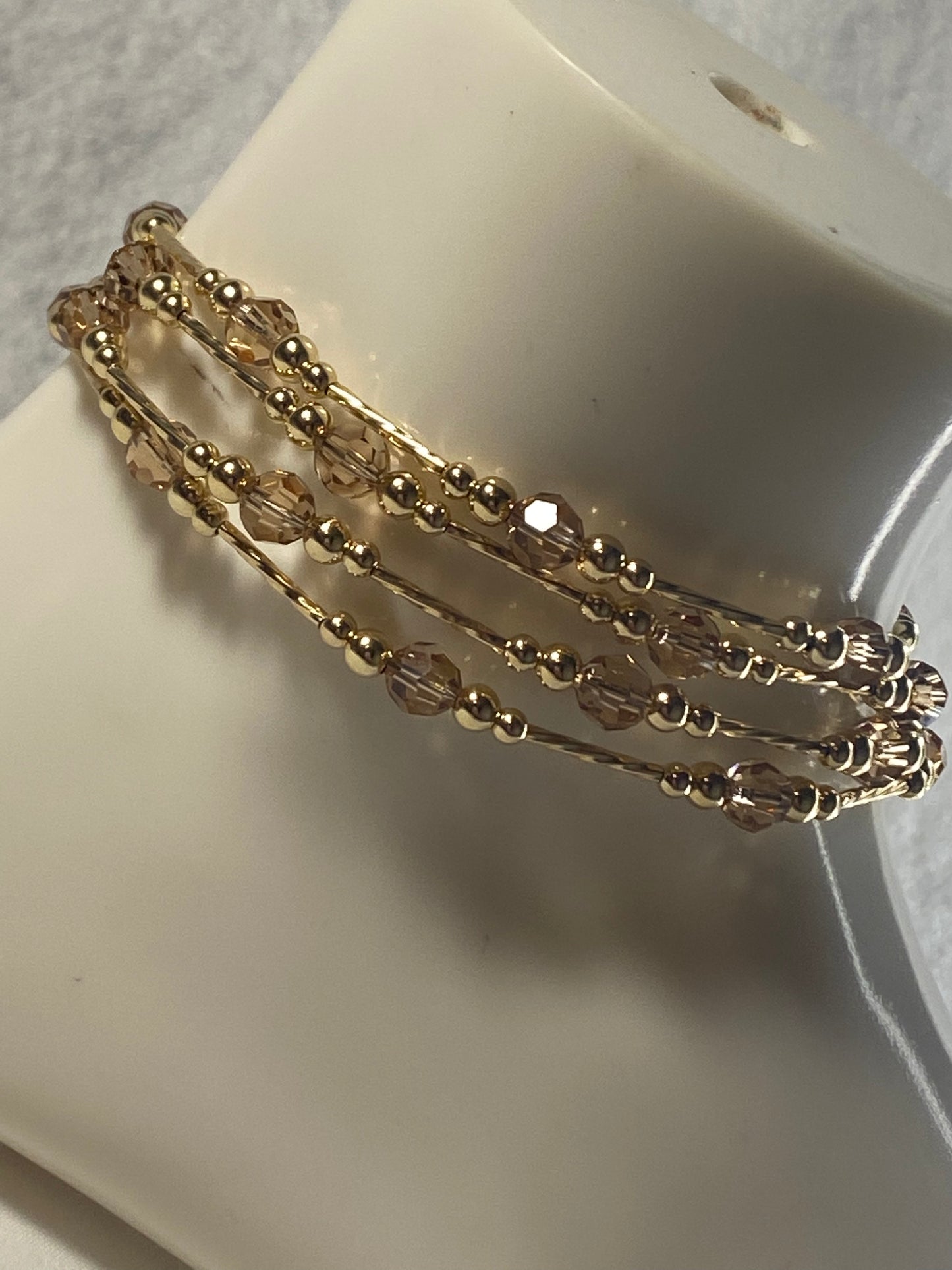 Anklet Swarovski Crystal Light Topaz (1)