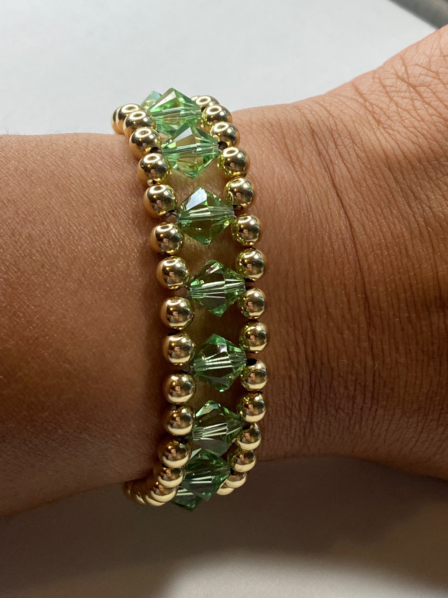 Doing the Most Swarovski Crystals Bracelet