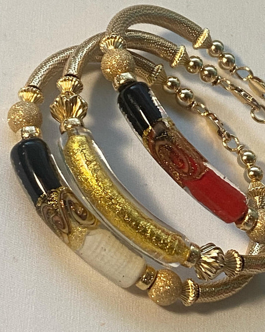 Beautiful Color Curve Style Bangles (3 Styles )