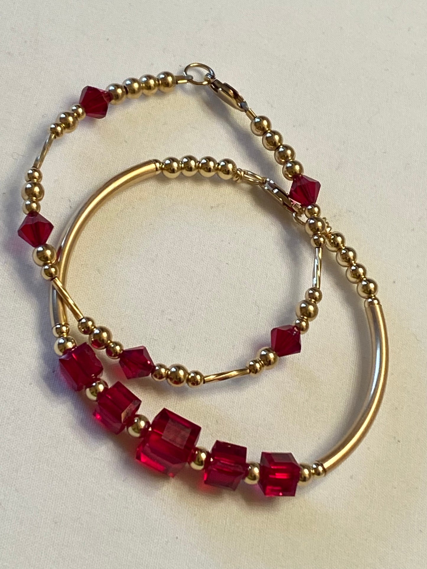 Square Swarovski Crystal (Birthday Set.)..... All Birthstones are Available..