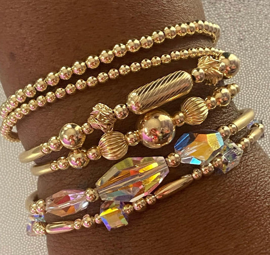 All about me Set 3Bangles /3Bracelets (6pieces)