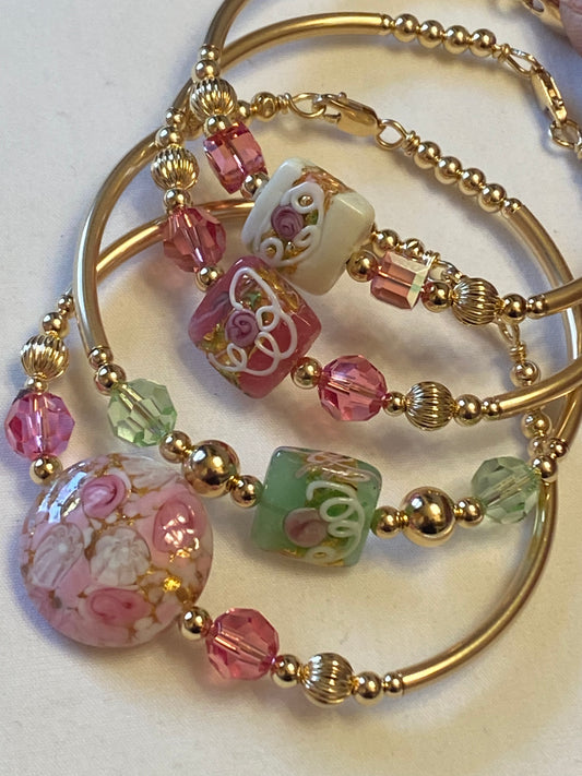 Candy Square w/ Swarovski Crystal 4 Colors