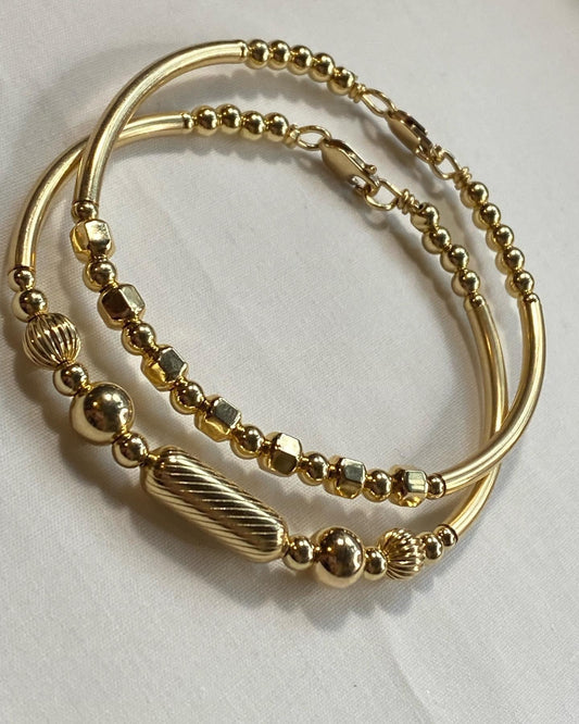 All Gold Bangles Set (2)