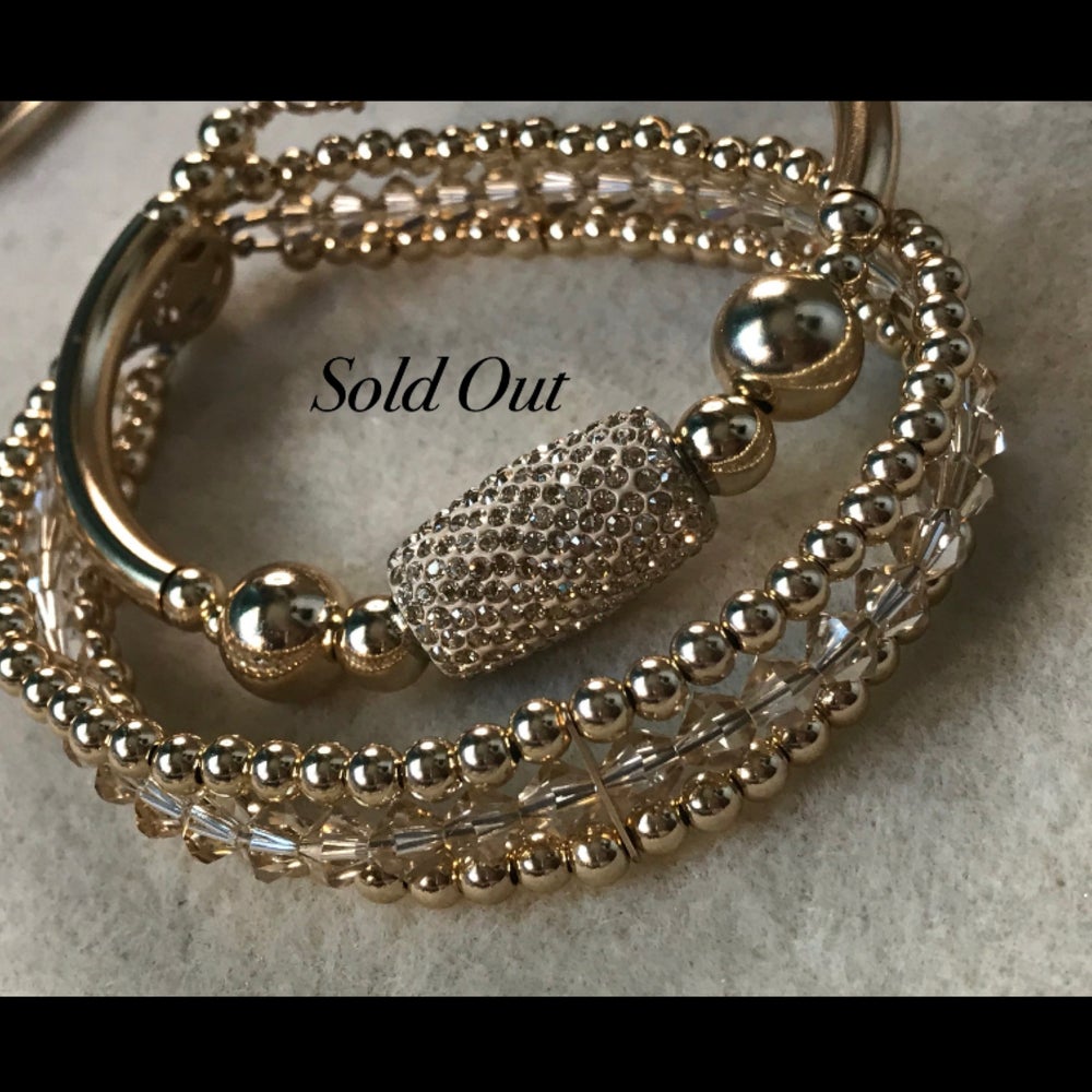 Swarovski Crystal Tennis Bracelet/ Crystal Bangle (set)