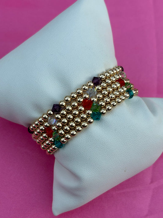 5 Piece Swarovski  Crystal Bracelet Set