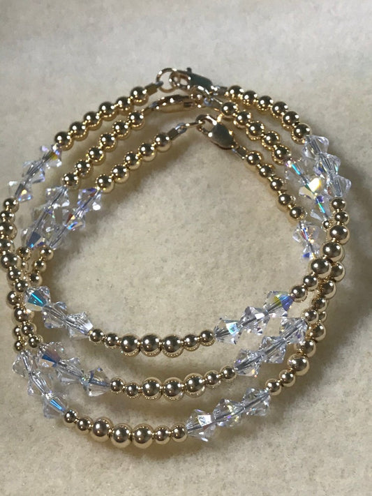 Swarovski  Clear Crystal Bracelet (Set of 3)